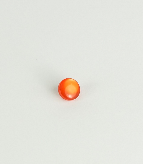 Dome Shank Button Size 16L x10 Orange - Click Image to Close